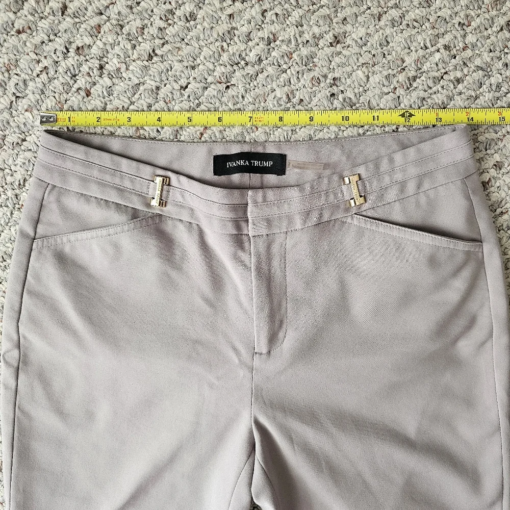 Ivanka Trump Gray Slim Ankle Pants - Size 2 - Picture 10 of 13
